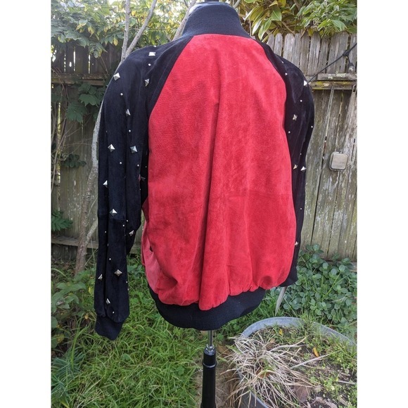 Vintage NWT Firenze Studded Suede Leather Jacket - Picture 7 of 10